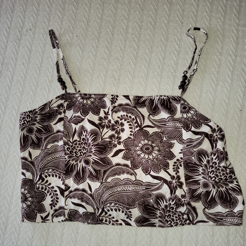 Rachel Zoe Maroon Floral Camisole